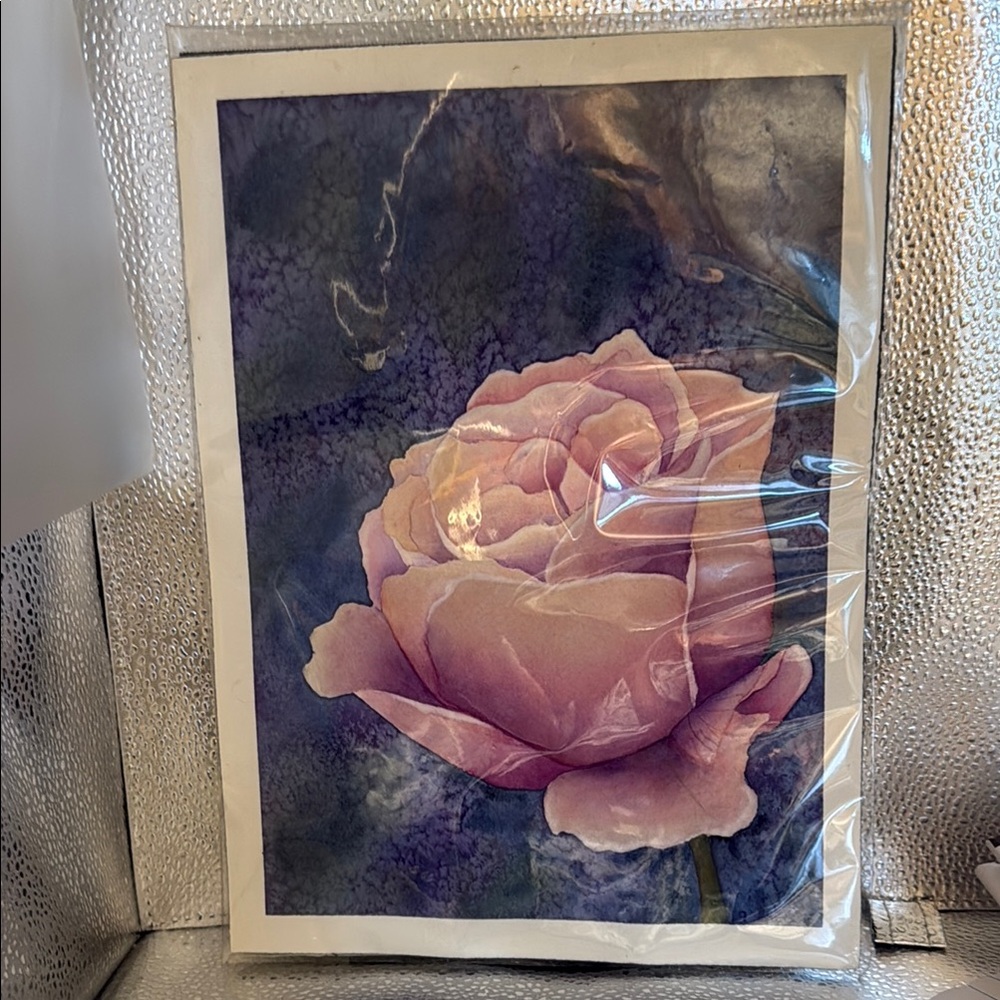 Elegant Pink Rose Art Print